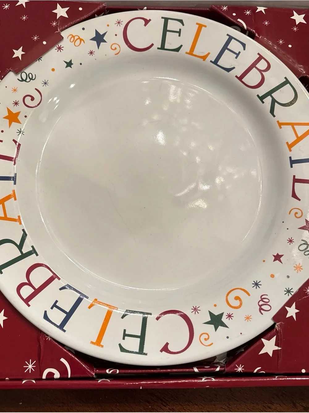 Pampered Chef “ Celebrate” Plate Dish Birthday Party Special Day Occasion